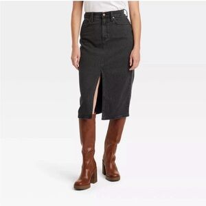 Universal Thread Dark Gray Pencil Skirt denim